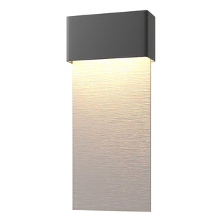 Hubbardton Forge - 302632-LED-80-78 - Stratum Large Dark Sky Friendly LED Outdoor Sconce - Stratum - Coastal Black