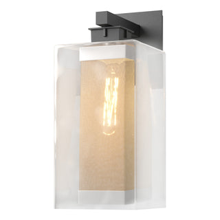 Hubbardton Forge - 304854-SKT-80-72-ZM0707 - Polaris Outdoor Large Sconce - Polaris - Coastal Black