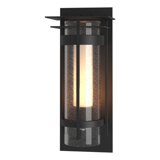 Hubbardton Forge - 305997-SKT-80-ZS0655 - Torch with Top Plate Outdoor Sconce - Torch - Coastal Black