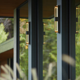 Hubbardton Forge - 306425-LED-78-ZM0333 - Double Axis Large LED Outdoor Sconce - Axis - Coastal Burnished Steel