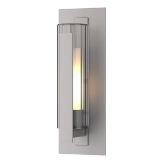 Hubbardton Forge - 307282-SKT-78-ZU0658 - Vertical Bar Fluted Glass Medium Outdoor Sconce - Vertical Bar - Coastal Burnished Steel