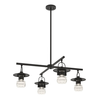 Hubbardton Forge - 364212-SKT-MULT-80-ZM0435 - Mason Outdoor 4-Light Pendant - Mason - Coastal Black