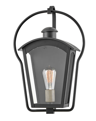 Yale Medium Wall Mount Lantern in Black