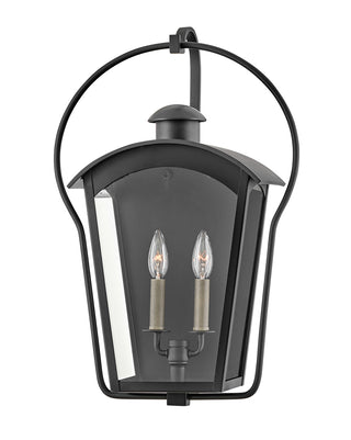 Yale Large Wall Mount Lantern in Black