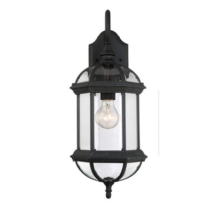 Kensington One Light Wall Mount in Textured Black