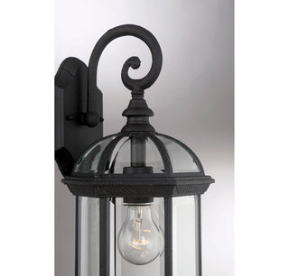 Kensington One Light Wall Mount in Textured Black
