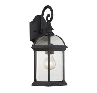 Kensington One Light Wall Mount in Textured Black