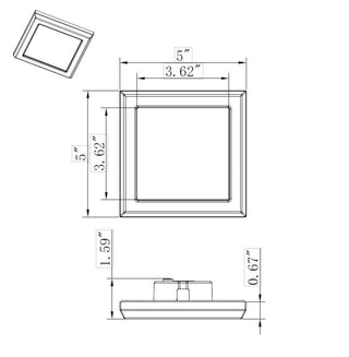 LED Flush Mount in Brushed Nickel