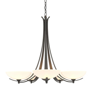 Hubbardton Forge - 101261-SKT-20-GG0123 - Aegis 5 Arm Chandelier - Aegis - Natural Iron