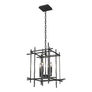 Hubbardton Forge - 101315-SKT-10 - Tura 4-Light Small Chandelier - Tura - Black