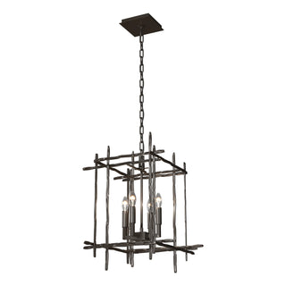 Hubbardton Forge - 101315-SKT-14 - Tura 4-Light Small Chandelier - Tura - Oil Rubbed Bronze