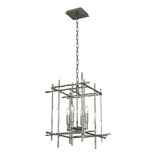 Hubbardton Forge - 101315-SKT-85 - Tura 4-Light Small Chandelier - Tura - Sterling