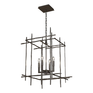 Hubbardton Forge - 101316-SKT-14 - Tura 4-Light Medium Chandelier - Tura - Oil Rubbed Bronze