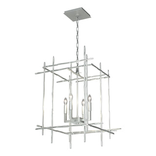 Hubbardton Forge - 101316-SKT-82 - Tura 4-Light Medium Chandelier - Tura - Vintage Platinum