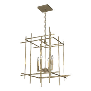 Hubbardton Forge - 101316-SKT-84 - Tura 4-Light Medium Chandelier - Tura - Soft Gold