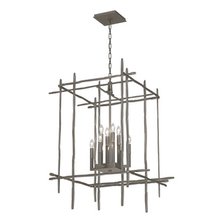 Hubbardton Forge - 101317-SKT-07 - Tura 8-Light Large Chandelier - Tura - Dark Smoke