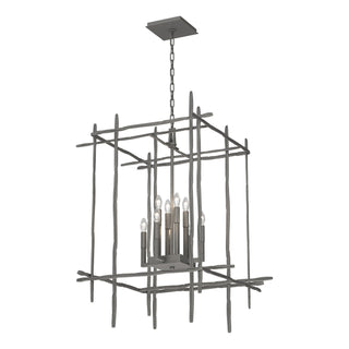 Hubbardton Forge - 101317-SKT-20 - Tura 8-Light Large Chandelier - Tura - Natural Iron