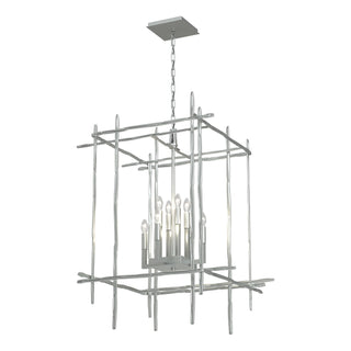 Hubbardton Forge - 101317-SKT-82 - Tura 8-Light Large Chandelier - Tura - Vintage Platinum