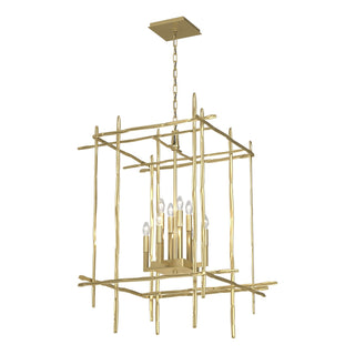 Hubbardton Forge - 101317-SKT-86 - Tura 8-Light Large Chandelier - Tura - Modern Brass