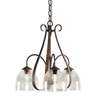 Hubbardton Forge - 101441-SKT-05-LL0001 - Sweeping Taper 3 Arm Chandelier - Sweeping Taper - Bronze