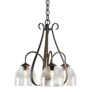 Hubbardton Forge - 101441-SKT-07-LL0001 - Sweeping Taper 3 Arm Chandelier - Sweeping Taper - Dark Smoke