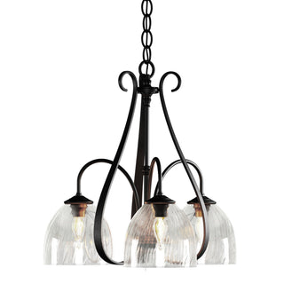 Hubbardton Forge - 101441-SKT-10-LL0001 - Sweeping Taper 3 Arm Chandelier - Sweeping Taper - Black