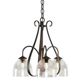 Hubbardton Forge - 101441-SKT-14-LL0001 - Sweeping Taper 3 Arm Chandelier - Sweeping Taper - Oil Rubbed Bronze