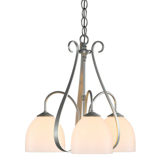 Hubbardton Forge - 101441-SKT-82-GG0001 - Sweeping Taper 3 Arm Chandelier - Sweeping Taper - Vintage Platinum