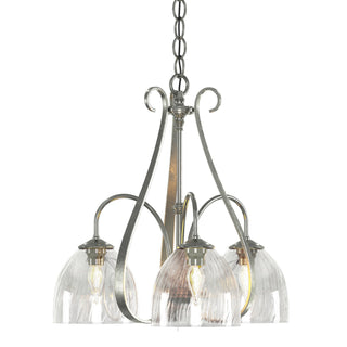 Hubbardton Forge - 101441-SKT-85-LL0001 - Sweeping Taper 3 Arm Chandelier - Sweeping Taper - Sterling