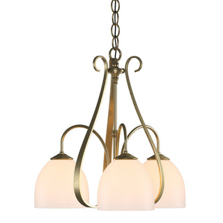 Hubbardton Forge - 101441-SKT-86-GG0001 - Sweeping Taper 3 Arm Chandelier - Sweeping Taper - Modern Brass