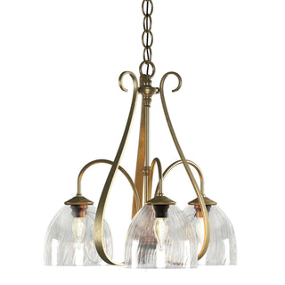 Hubbardton Forge - 101441-SKT-86-LL0001 - Sweeping Taper 3 Arm Chandelier - Sweeping Taper - Modern Brass