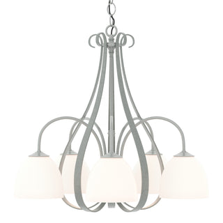 Hubbardton Forge - 101445-SKT-82-GG0001 - Sweeping Taper 5 Arm Chandelier - Sweeping Taper - Vintage Platinum