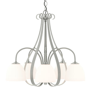 Hubbardton Forge - 101445-SKT-85-GG0001 - Sweeping Taper 5 Arm Chandelier - Sweeping Taper - Sterling