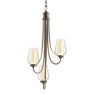 Hubbardton Forge - 103033-SKT-05-ZS0354 - Flora 3 Arm Chandelier - Flora - Bronze