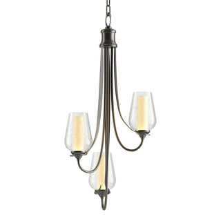 Hubbardton Forge - 103033-SKT-14-ZS0354 - Flora 3 Arm Chandelier - Flora - Oil Rubbed Bronze