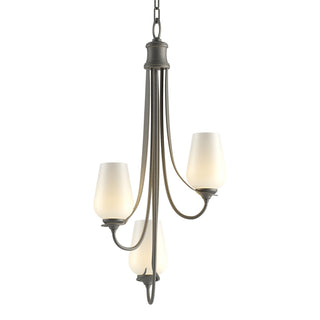 Hubbardton Forge - 103033-SKT-20-GG0303 - Flora 3 Arm Chandelier - Flora - Natural Iron