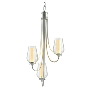 Hubbardton Forge - 103033-SKT-82-ZS0354 - Flora 3 Arm Chandelier - Flora - Vintage Platinum