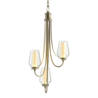 Hubbardton Forge - 103033-SKT-84-ZS0354 - Flora 3 Arm Chandelier - Flora - Soft Gold