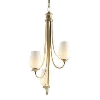 Hubbardton Forge - 103033-SKT-86-GG0303 - Flora 3 Arm Chandelier - Flora - Modern Brass