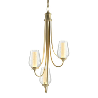 Hubbardton Forge - 103033-SKT-86-ZS0354 - Flora 3 Arm Chandelier - Flora - Modern Brass