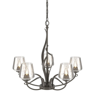 Hubbardton Forge - 103040-SKT-07-ZM0236 - Flora 5 Arm Chandelier - Flora - Dark Smoke