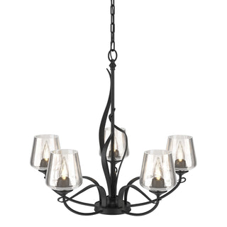 Hubbardton Forge - 103040-SKT-10-ZM0236 - Flora 5 Arm Chandelier - Flora - Black