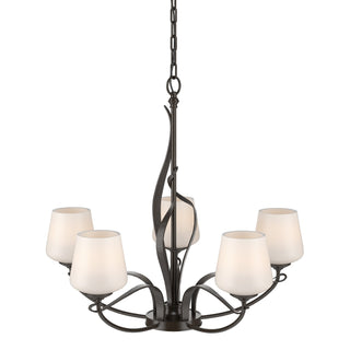 Hubbardton Forge - 103040-SKT-14-GG0236 - Flora 5 Arm Chandelier - Flora - Oil Rubbed Bronze