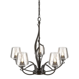 Hubbardton Forge - 103040-SKT-14-ZM0236 - Flora 5 Arm Chandelier - Flora - Oil Rubbed Bronze