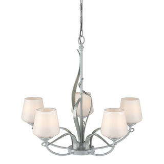 Hubbardton Forge - 103040-SKT-82-GG0236 - Flora 5 Arm Chandelier - Flora - Vintage Platinum
