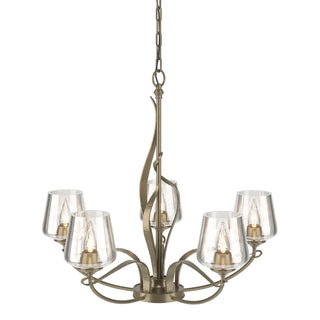 Hubbardton Forge - 103040-SKT-84-ZM0236 - Flora 5 Arm Chandelier - Flora - Soft Gold