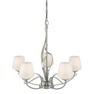 Hubbardton Forge - 103040-SKT-85-GG0236 - Flora 5 Arm Chandelier - Flora - Sterling