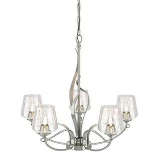 Hubbardton Forge - 103040-SKT-85-ZM0236 - Flora 5 Arm Chandelier - Flora - Sterling