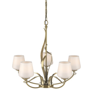 Hubbardton Forge - 103040-SKT-86-GG0236 - Flora 5 Arm Chandelier - Flora - Modern Brass