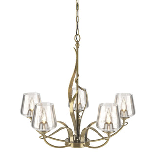 Hubbardton Forge - 103040-SKT-86-ZM0236 - Flora 5 Arm Chandelier - Flora - Modern Brass
